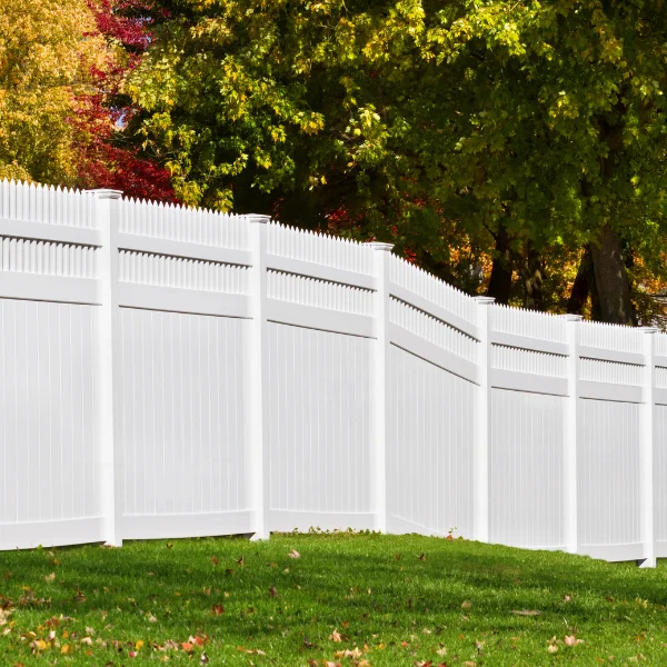 An image showing various vinyl fencing and gate options for Arizona ranches.