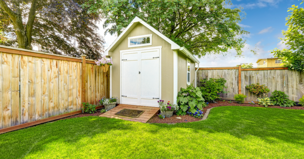 An image showing beautiful and durable backyard fencing materials in Phoenix.