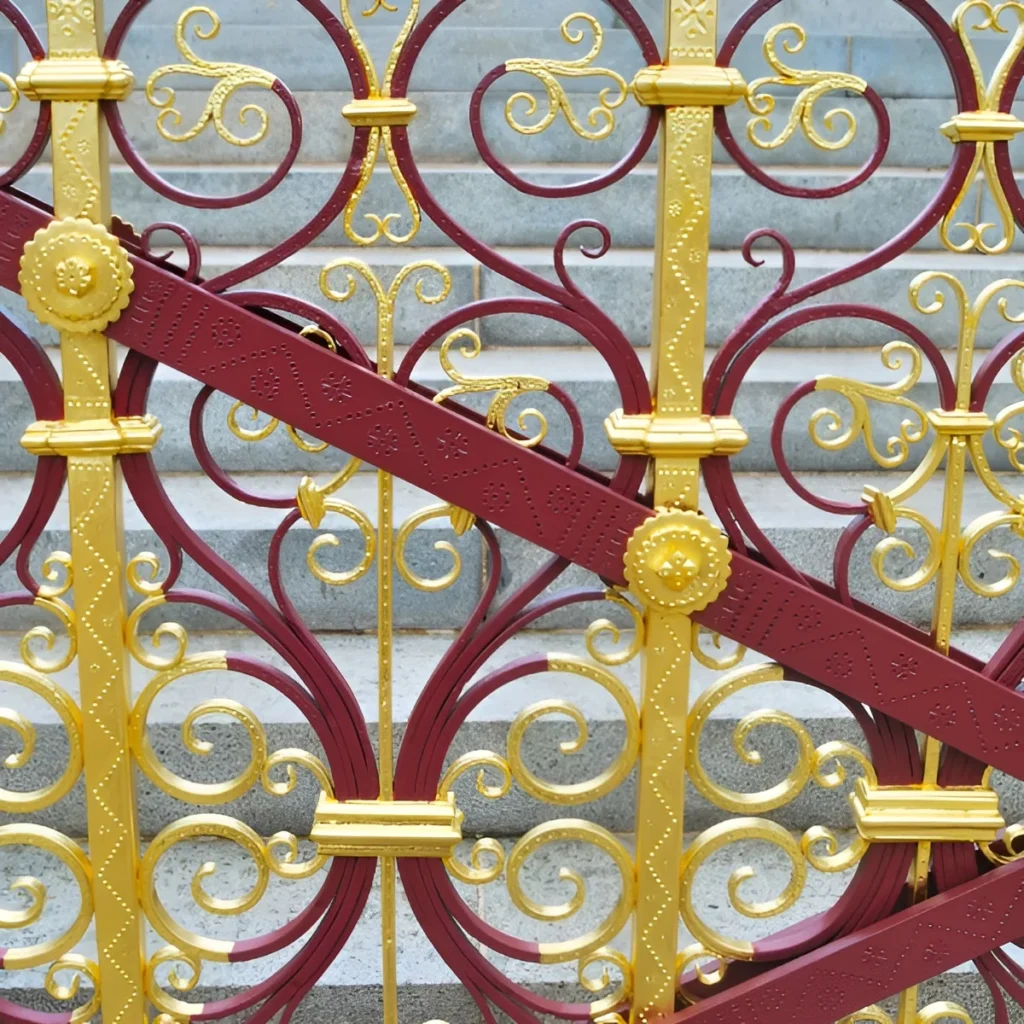 An image showing decorative fence features.