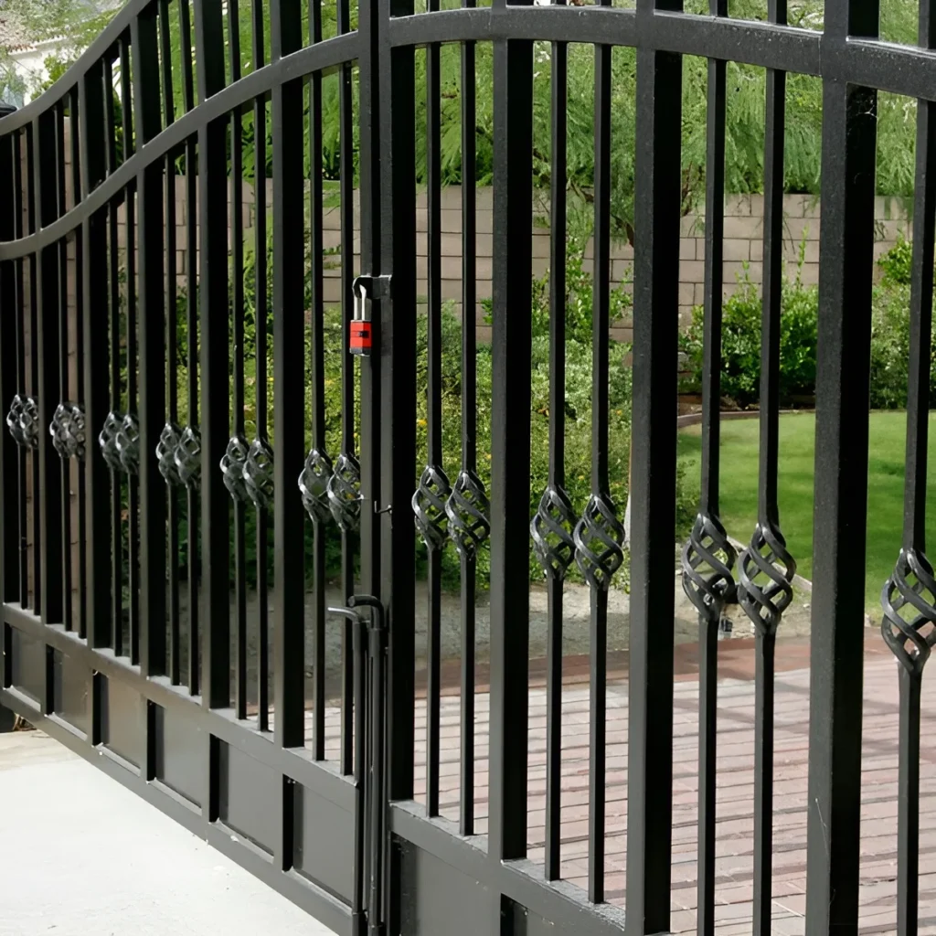 An image showing vertical lift and pivot gates used in limited horizontal space.