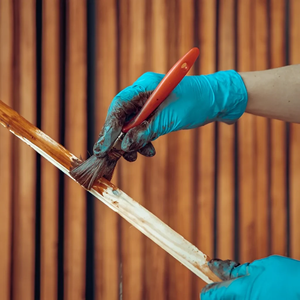 An image showing wood fence restoration services.
