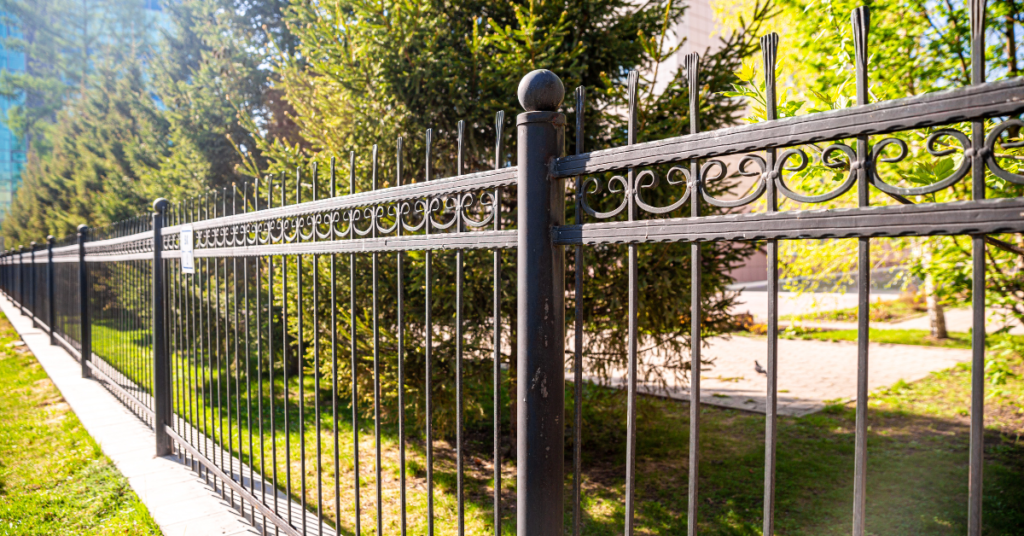 An image showing various types of garden fences and gates suitable for a Phoenix yard.
