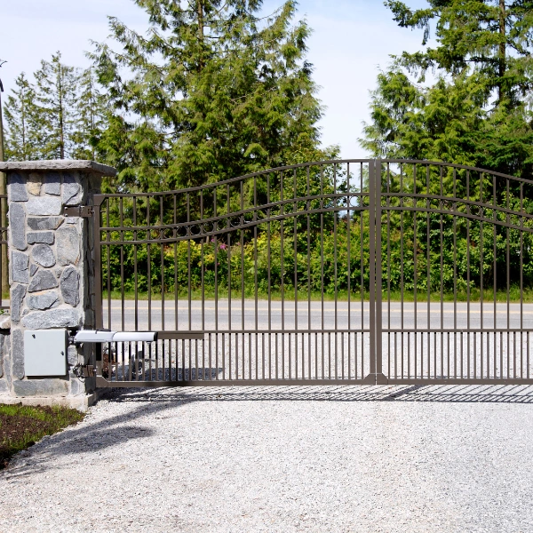 A residential automated swing gate system installed in Scottsdale, Arizona.