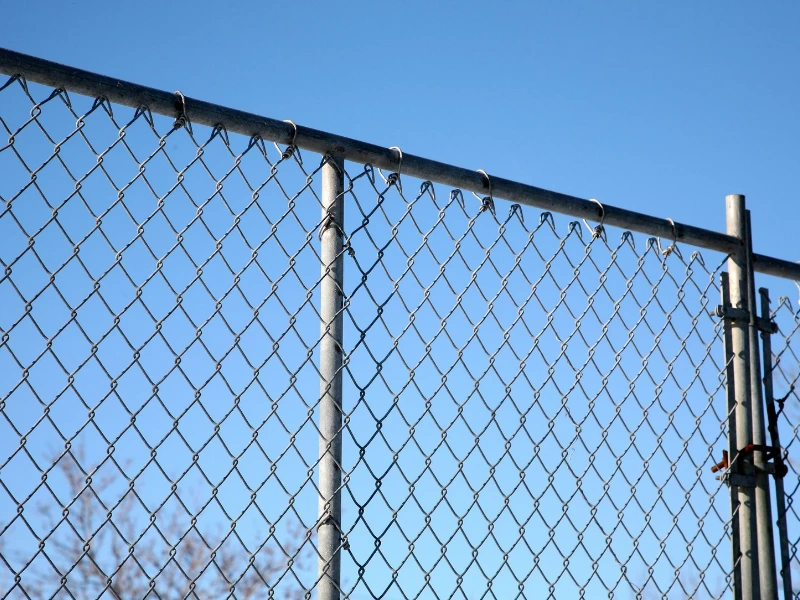 Galvanized and vinyl-coated chain link fencing installed in Phoenix AZ.