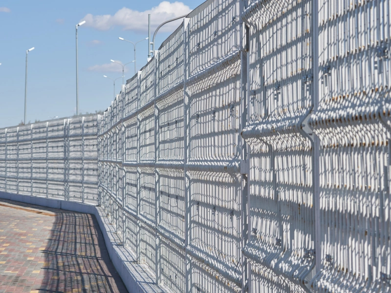 Image of steel fencing