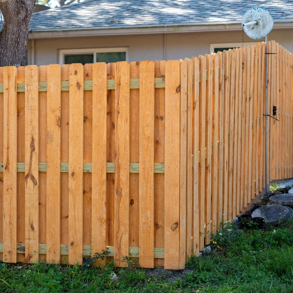 Wood privacy fence installed in Phoenix.